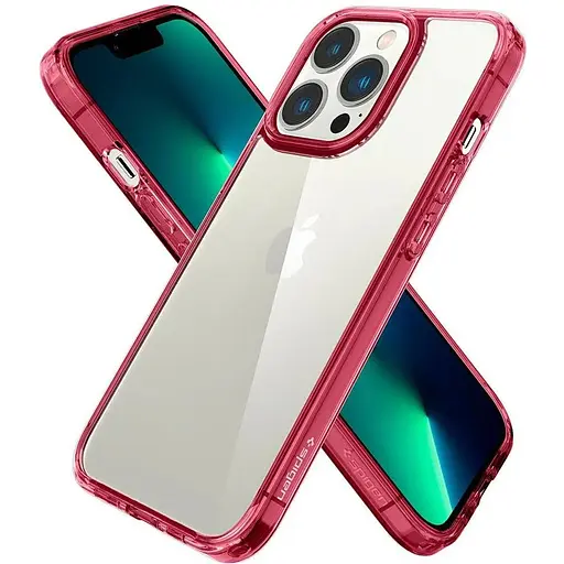 Оригінальний протиударний чохол Spigen Ultra Hybrid для iPhone 13 Pro (6.1") Red Crystal (ACS03263) - фото 5