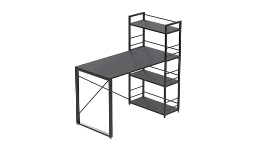 Письменный стол Ferrum-decor Серии Конект с этажеркой 75x120x60 черный ДСП Сосна Кембра 16мм (FRD-104224) - фото 6