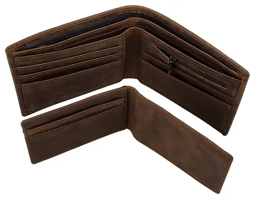 Муж кожаный кошелек Vintage 12х10 см acs0016971 - фото 6