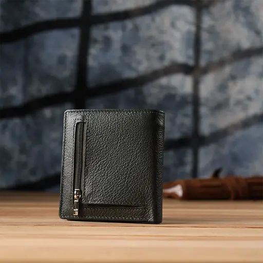 Жіночий гаманець на магніті з натуральної шкіри ST Leather 9.5х10х2 см acs0029654 - фото 9