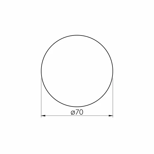 Дзеркало Volle Luna Ronda кругле 70 см, з контражурним підсвічуванням, без вимикача хром 1648.50077700, Хром - фото 3