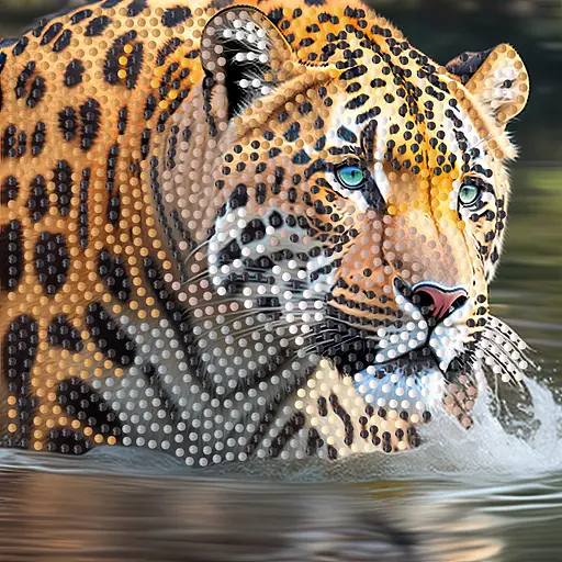 Алмазная мозаика Strateg ПРЕМИУМ Тигрица на бумажной основе размером 18х18 см (ZAV1818-7) - фото 1