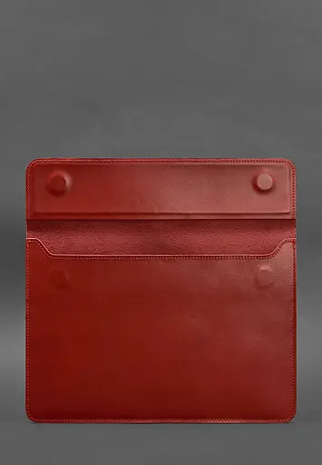 Шкіряний чохол-конверт BlankNote на магнітах для MacBook 14 Червоний - фото 3