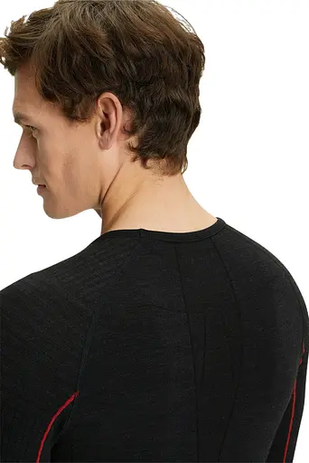 Термокофта Falke ESS Wool-Tech M Black-Red M (1097-33411-3008 M) - фото 3