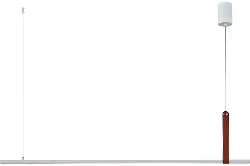 Підвісний світлодіодний світильник G 2810/1100 44W Білий+Штучна шкіра - фото 6