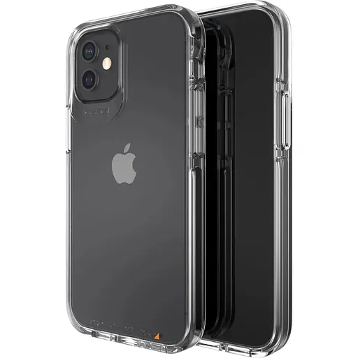 Противоударный чехол Gear4 Piccadilly D3O для iPhone 12 Mini (5.4") Black + Прозрачный (702006033)