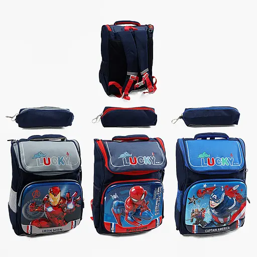 Рюкзак Супергерой MARVEL, 27x14x44 см, пенал, C72898 - фото 4