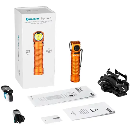 Фонарь Olight Perun 3 Standard Verision Orange - фото 10
