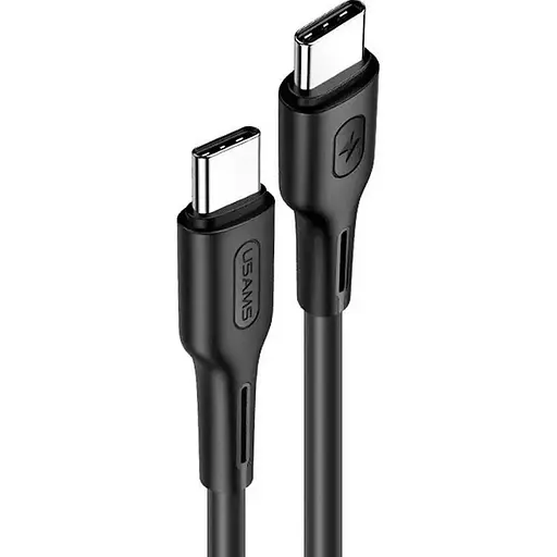 Кабель Usams US-SJ459 USB-C to USB-C 100W 1.2m Black (SJ459USB01) [153970] - фото 1