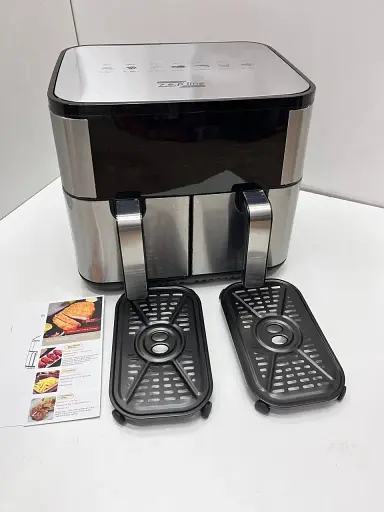 Аэрофритюрница на 2 чаши Zepline ZP-209 мощностью 4000 Вт на 12 л - фото 3