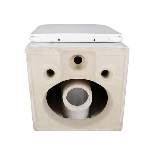 Подвесной унитаз Qtap Crow Ultra Quiet + инсталляция Qtap Nest 4 в 1 (квадратная клавиша Chrome), Белый - фото 9