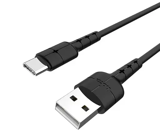 Кабель провод для зарядки смартфона/телефона Hoco X30 Type-C 1.2 м черный - фото 3