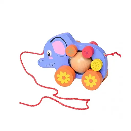 Деревянный слон на веревочке IE563