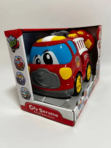 Машинка на радіокеруванні Kiddy Go "Пожежна допомога" зі світлом та звуком 