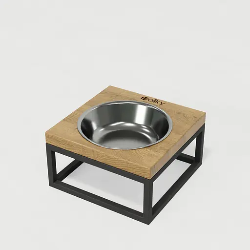 Hollky Base Solo S — миска на підставці для котів і маленьких собак (1 × 0,45 л) - фото 2