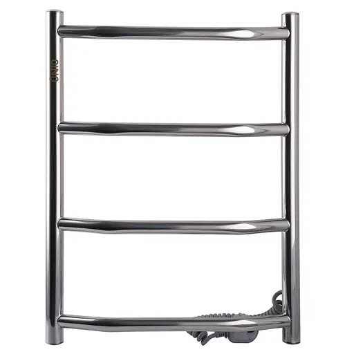 Електрична рушникосушка Unio LT EU 500-400-4 Драбинка Трапеція, Хром, Праве, Електронний - фото 1