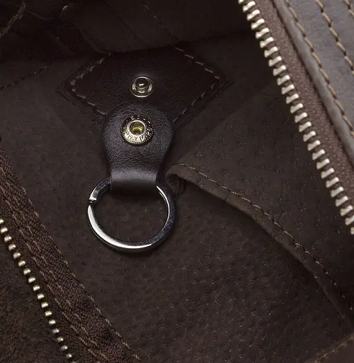 Чоловіча шкіряна сумка GRANDE PELLE 22х22х5,5 см sum0022206 - фото 8