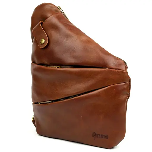 Мужская сумка-слинг через плечо для левши TARWA 23х28х4 см sum0028343 - фото 4