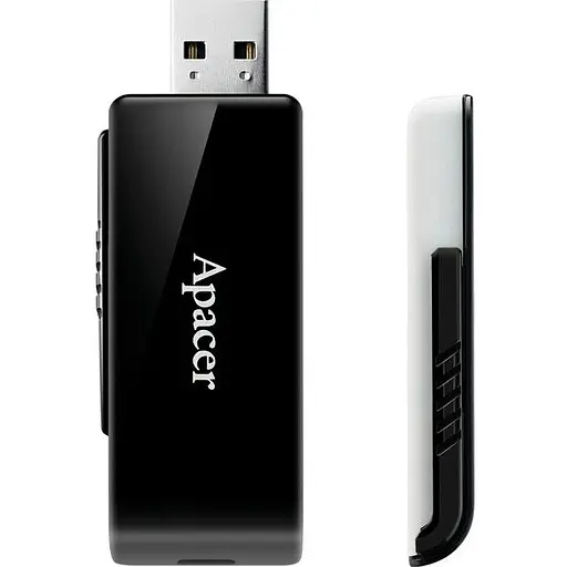 USB флеш-накопичувач Apacer USB AH350 128GB USB 3.2 Black (AP128GAH350B-1) [136940] - фото 3