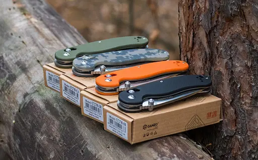 Нож складной Ganzo G727M зеленый - фото 6