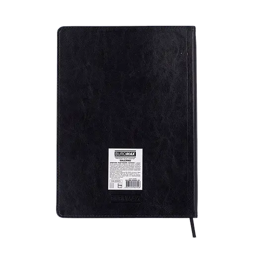 Ежедневник недатированный Buromax Salerno L2U А4 искусственная кожа 336 страниц черный (BM.20990-01) - фото 4