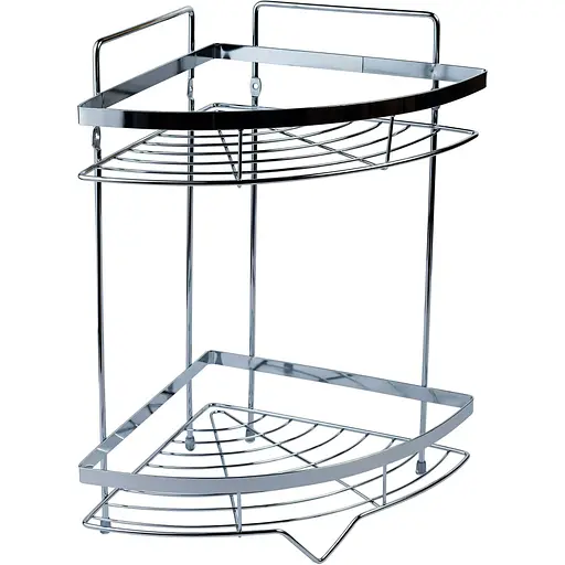 Полка для ванной комнаты угловая Kroner KRM Rizze - ACC329-2 CV022913, Хром - фото 1