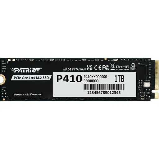 Накопитель SSD Patriot m.2 NVMe 1Tb P410 PCIe 4.0x4 (P410P1TBM28H) - фото 1