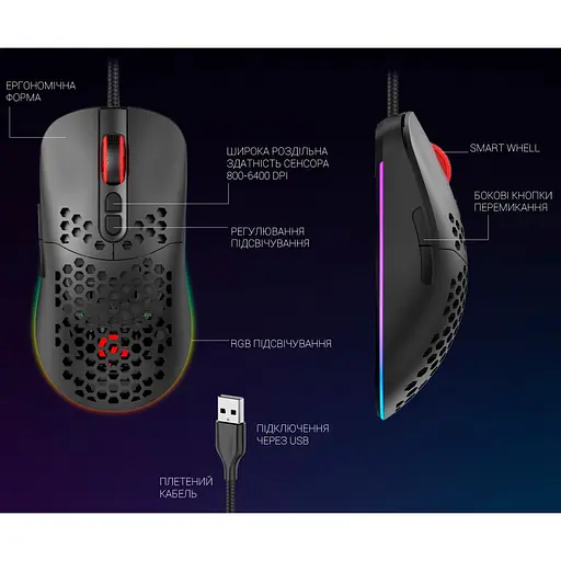 Мышь GamePro GM395 Black [128902] - фото 6