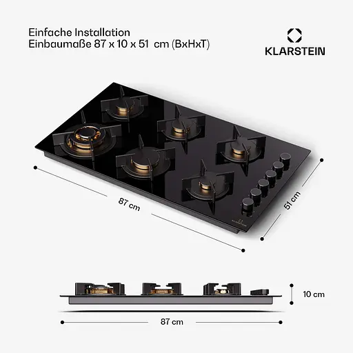 Газова варильна поверхня Klarstein Goldflame 6 (10045628) - фото 2
