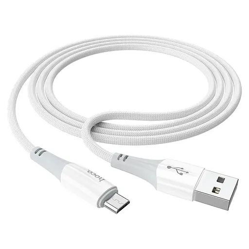 Кабель Hoco Micro USB Ferry charging data cable X70, 1 м белый - фото 1