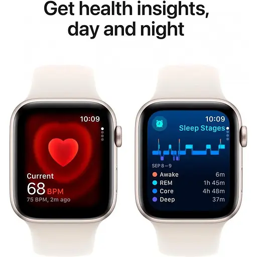 Смарт-часы Apple Watch SE 2 GPS 40mm Starlight Aluminium Case w. Starlight Sport Band - S/M MXEF3 - фото 5