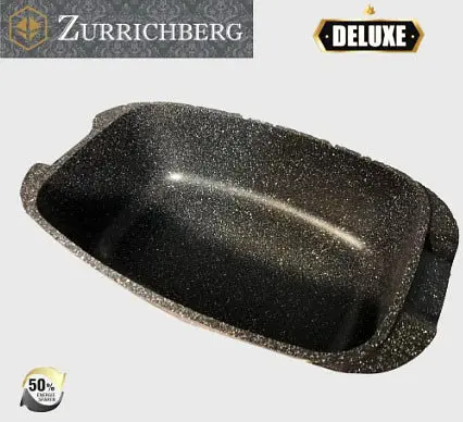 Гусятниця Zurrichberg ZBP-7102 з мармуровим покриттям з кришкою 32 см 5.6 л Бордо - фото 4