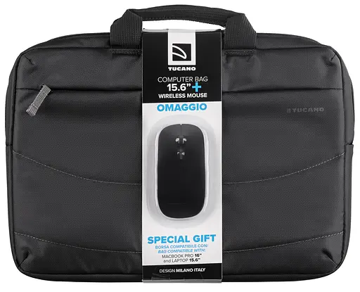 Сумка Idea 15.6", черная+беспроводная мышь Tucano teh0014541 - фото 1