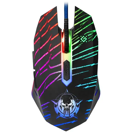 Мышка Defender Dark Agent GM-590L (+ коврик), 6 кн. до 12800 dpi