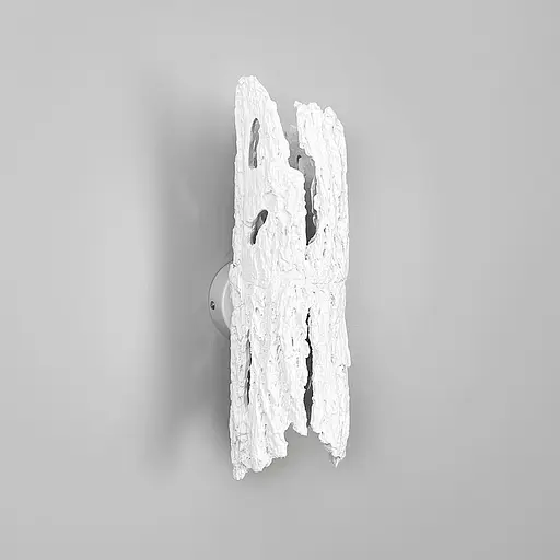 Оригінальне бра у вигляді кори дерева білого кольору 34х10 см Арт. WS051/2 WT Line F - фото 4