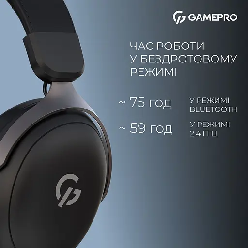 Ігрова гарнітура Gamepro Asgard Freya Pro бездротова (HSW201B) - фото 8