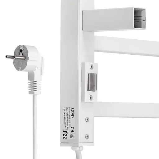 Электрический полотенцесушитель Qtap Evia (WHI) 11113S, Белый - фото 4