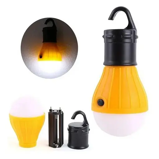 Ліхтар Travel Camp TL-3 для намету туристичний світлодіодний на батарейках ААА жовтий - фото 2