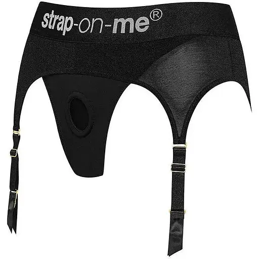 Труси для страпона з підв'язками для панчіх Strap-On-Me Rebel Harness M - фото 2