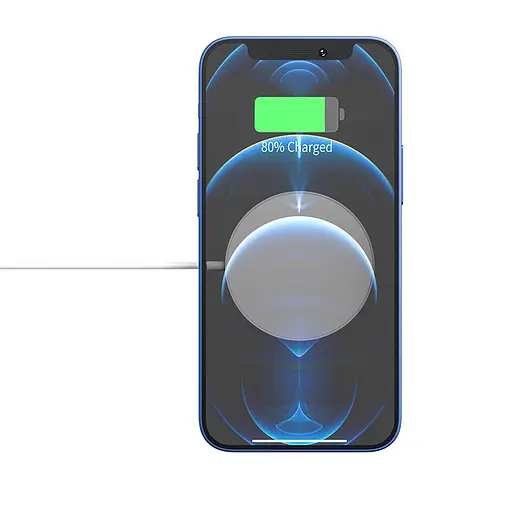 Зарядка Qi HOCO Original series magnetic wireless fast charger CW28 15W белое - фото 4