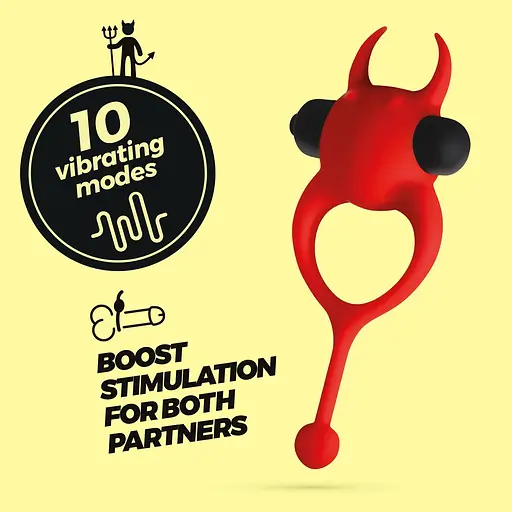 Виброкольцо Crushious Daemon 12.5 см красное - фото 9