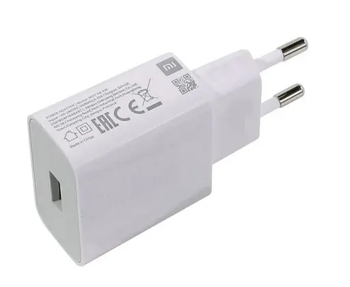 Адаптер - зарядний блок Xiaomi Mi 10W USB (MDY-09-EW) EU вилка (без упаковки) - фото 1