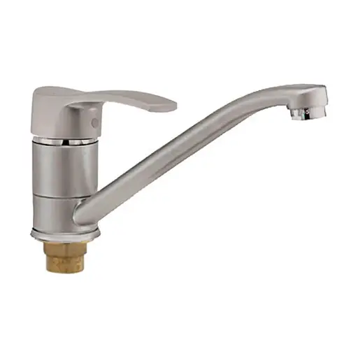 Смеситель для кухни Haiba Focus 555 HB0133 Нержавеющая сталь - фото 1