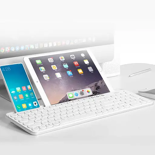 Безпроводова клавіатура Xiaomi MiiiW AIR85+ Bluetooth Dual Mode (MWBK01) White - фото 2