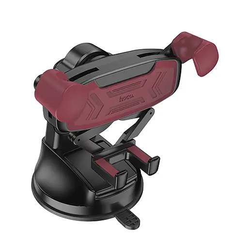 Автотримач Hoco H67 Gamble gravity linkage (center console) Black / Red - фото 2