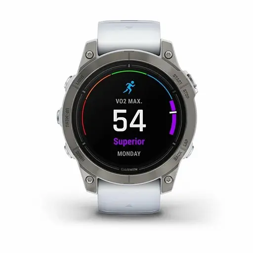 Смарт-годинник Garmin Epix Pro Gen 2 Sapphire 47mm Titanium w. Whitestone Band (010-02803-20/21) - фото 2
