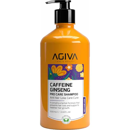 Шампунь Agiva Caffeine Ginseng Pro Care Shampoo проти випадіння волосся 1 л