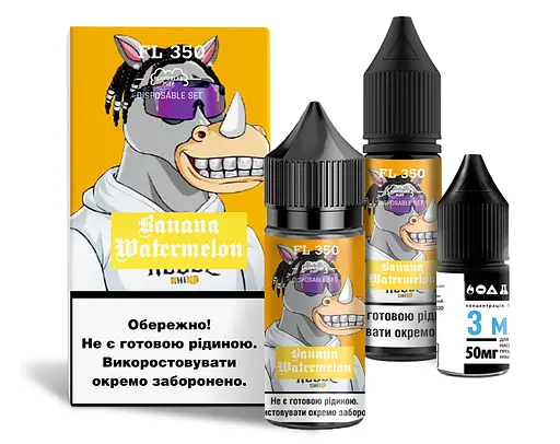 Набор компонентов для самозамеса солевой Flavorlab FL350 30 мл (Banana Watermelon Банан Арбуз, 0-65 мг)