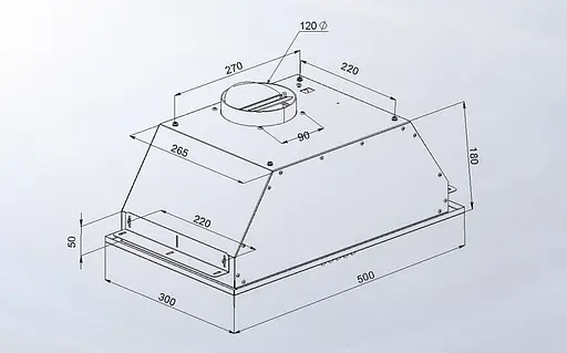 Витяжка Artel ART Canopi 350 WHITE - фото 5