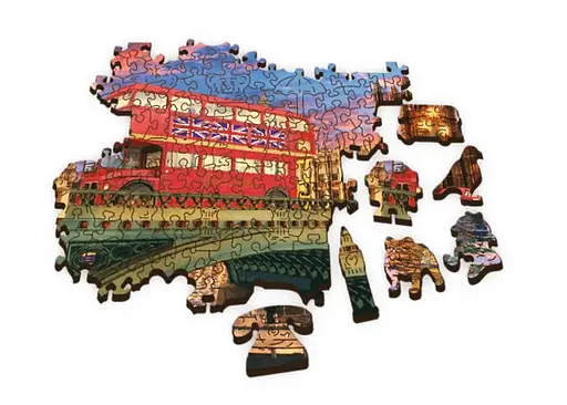 Пазл Trefl деревянный фигурный Вестминстерский дворец Биг Бен Лондон Англия 500+1 эл. (20155) - фото 3